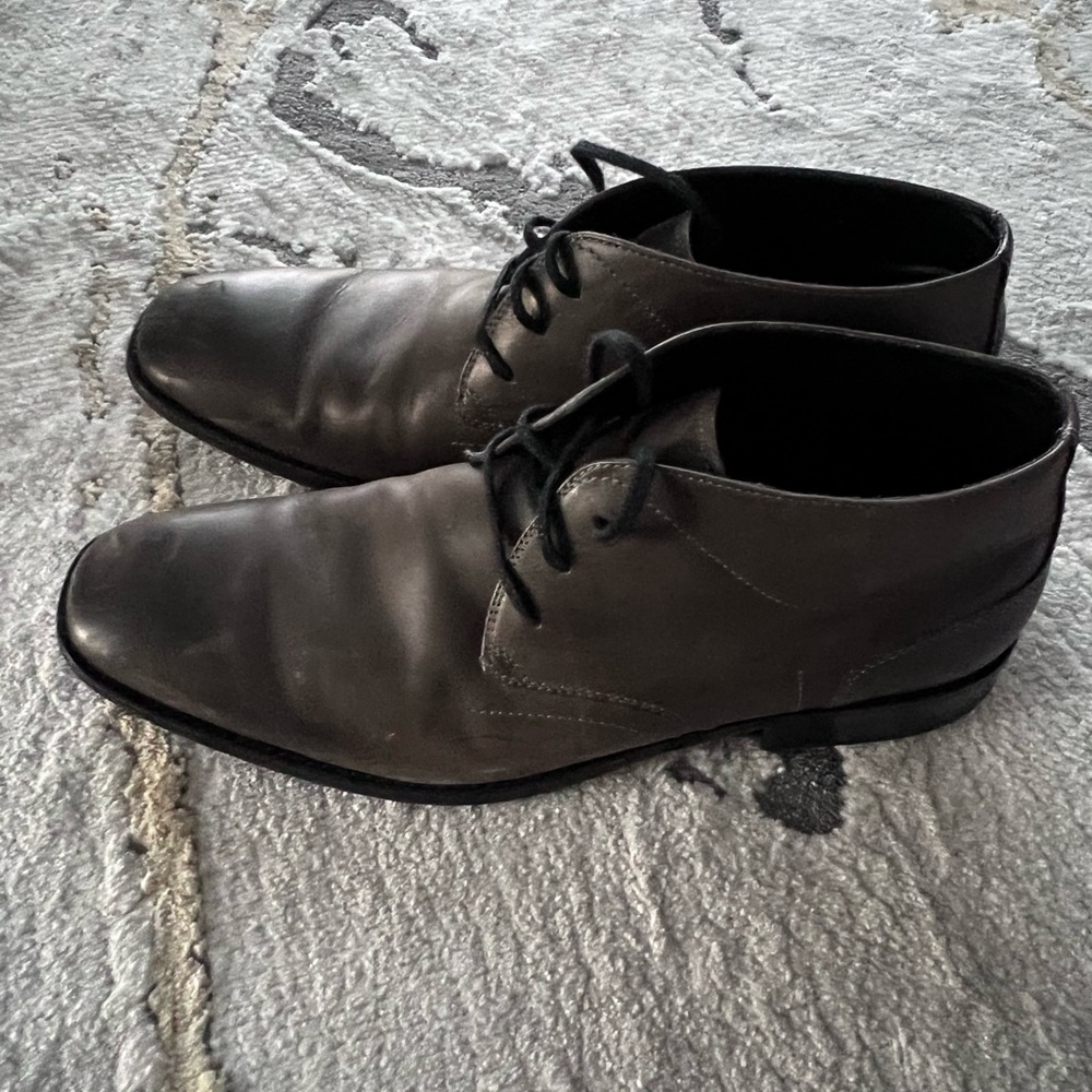 Kenneth Cole Leather Dress Shoes Grey